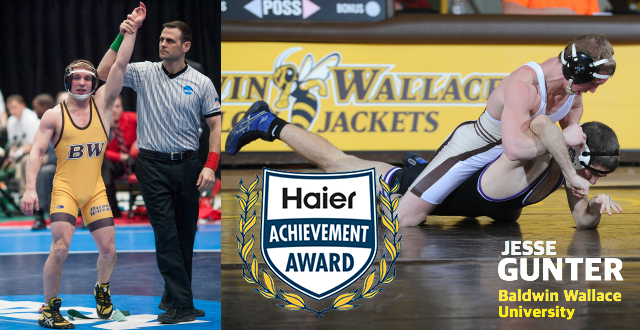 Latest Haier Achievement Award Recipient: Baldwin-Wallace's Jesse Gunter